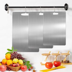 Tábua de Corte Inox 304 Dupla Face 36x25cm Prata Premium Resistência Total IZECHOP PRO