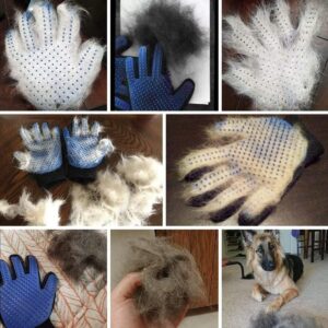Luva Escova Tira Pelos Pet Cães Gatos Borracha Azul Preta Ajustável Massageadora IZECARE PRO Luva Escova Tira Pelos Pet Cães Gatos Borracha Azul Preta Ajustável Massageadora IZECARE PRO