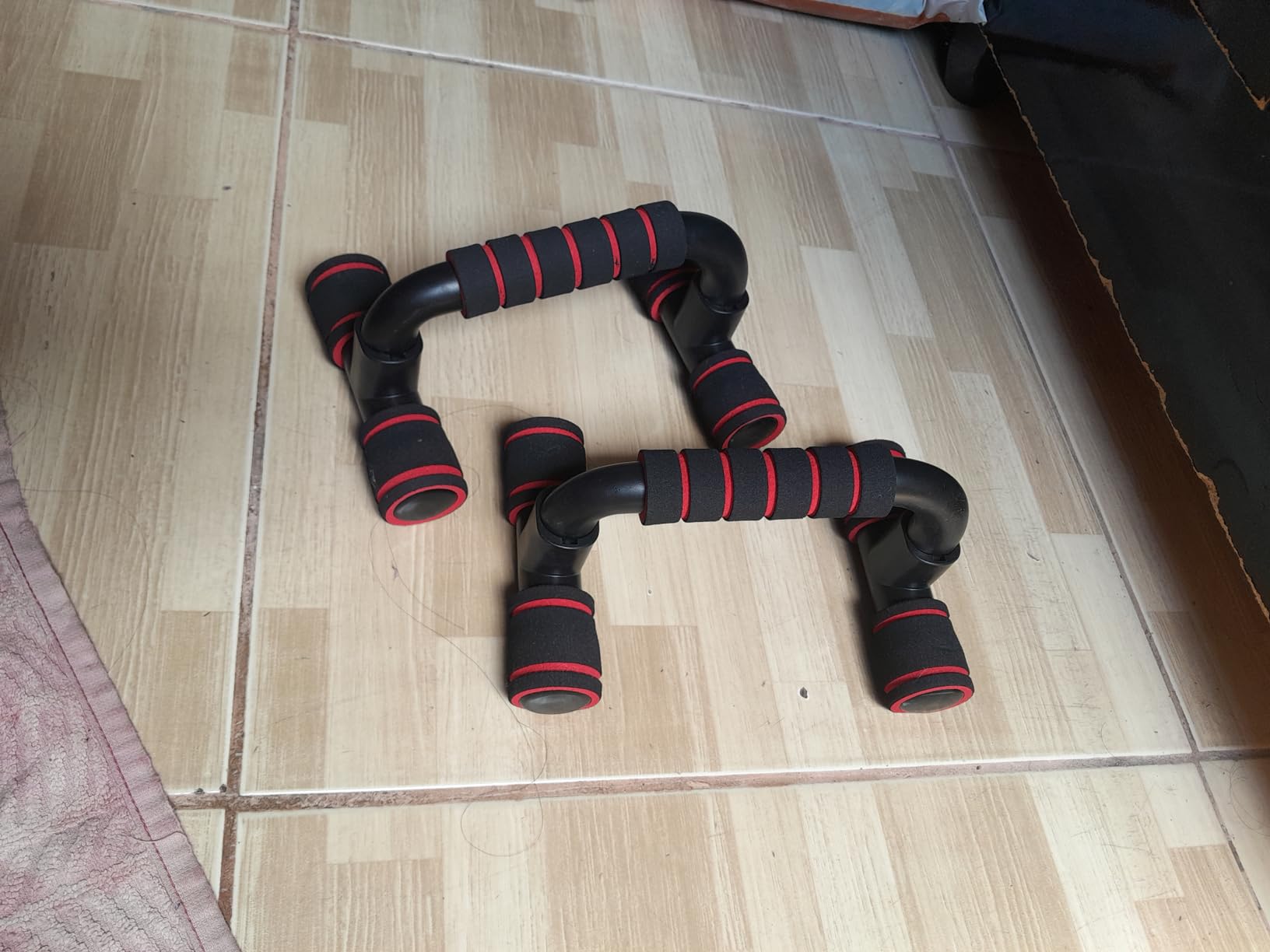 Suporte para Flexão de Braço Fixo Barras Paralelas Antiderrapante Treino em Casa IZEPOWER PRO photo review