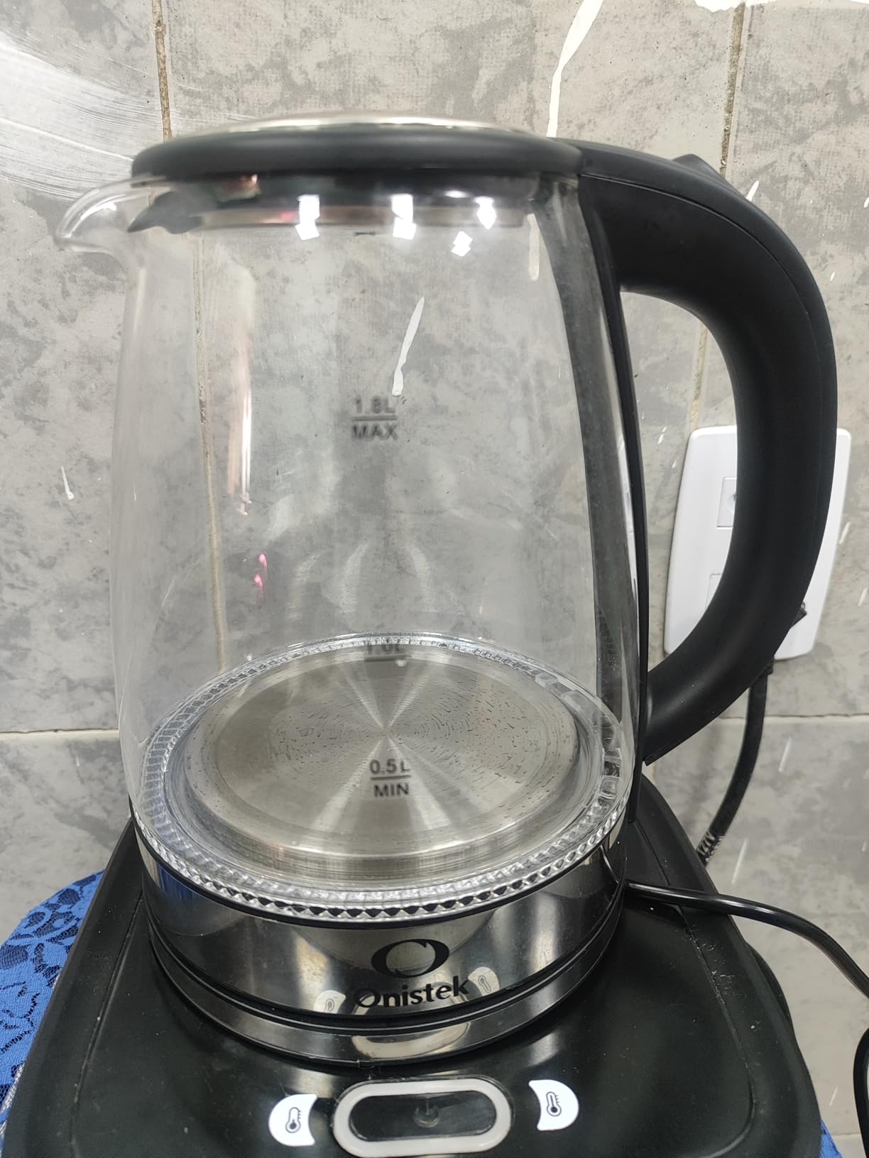 Chaleira Elétrica de Vidro 1,8L 110V 1200W LED Desligamento Automático IZEBOIL PRO photo review
