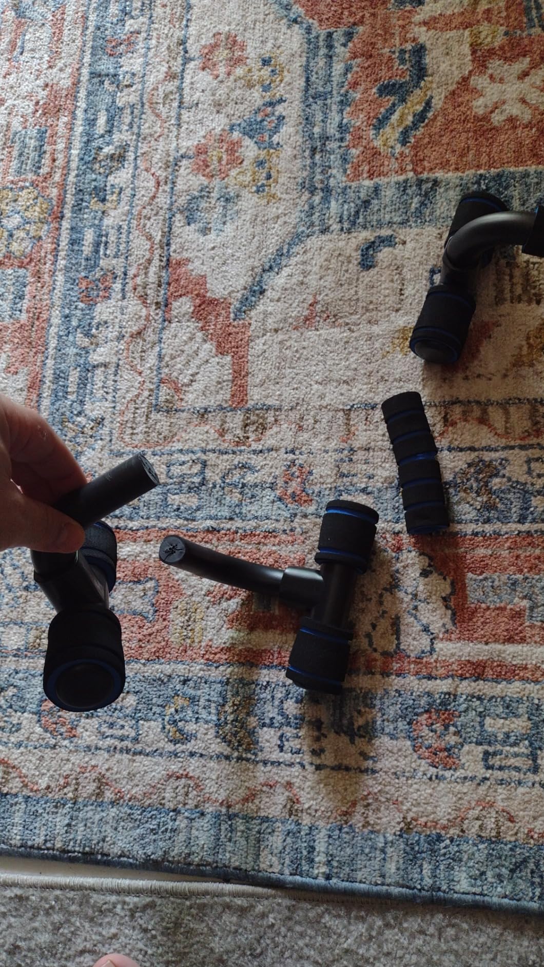 Suporte para Flexão de Braço Fixo Barras Paralelas Antiderrapante Treino em Casa IZEPOWER PRO photo review