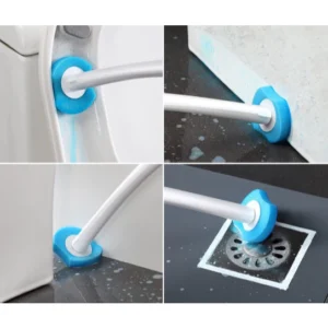Escova Sanitária Descartável com Refil para Vaso e Parede Banheiro Limpeza Higiênica IZECLEAN PURE IZESHOP