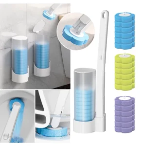Escova Sanitária Descartável com Refil para Vaso e Parede Banheiro Limpeza Higiênica IZECLEAN PURE IZESHOP