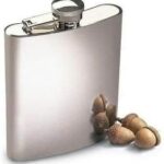 Cantil de Bolso 240ml Aço Inoxidável Escovado Vedação Antivazamento Compacto Premium IZEFLASK PRO