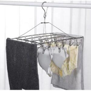 Varal Retrátil 40 Clips Inox Prendedores Prático para Roupas Íntimas Pequenas IZESNAP PRO Varal Retrátil 40 Clips Inox Prendedores Prático para Roupas Íntimas Pequenas IZESNAP PRO