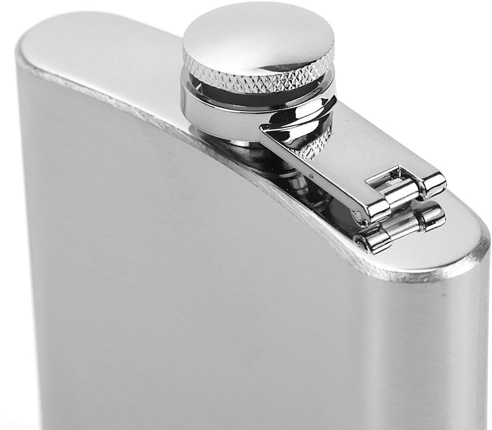 Cantil de Bolso 240ml Aço Inoxidável Escovado Vedação Antivazamento Compacto Premium IZEFLASK PRO IZESHOP Cantil premium compacto IZEFLASK PRO com design escovado e caixa própria