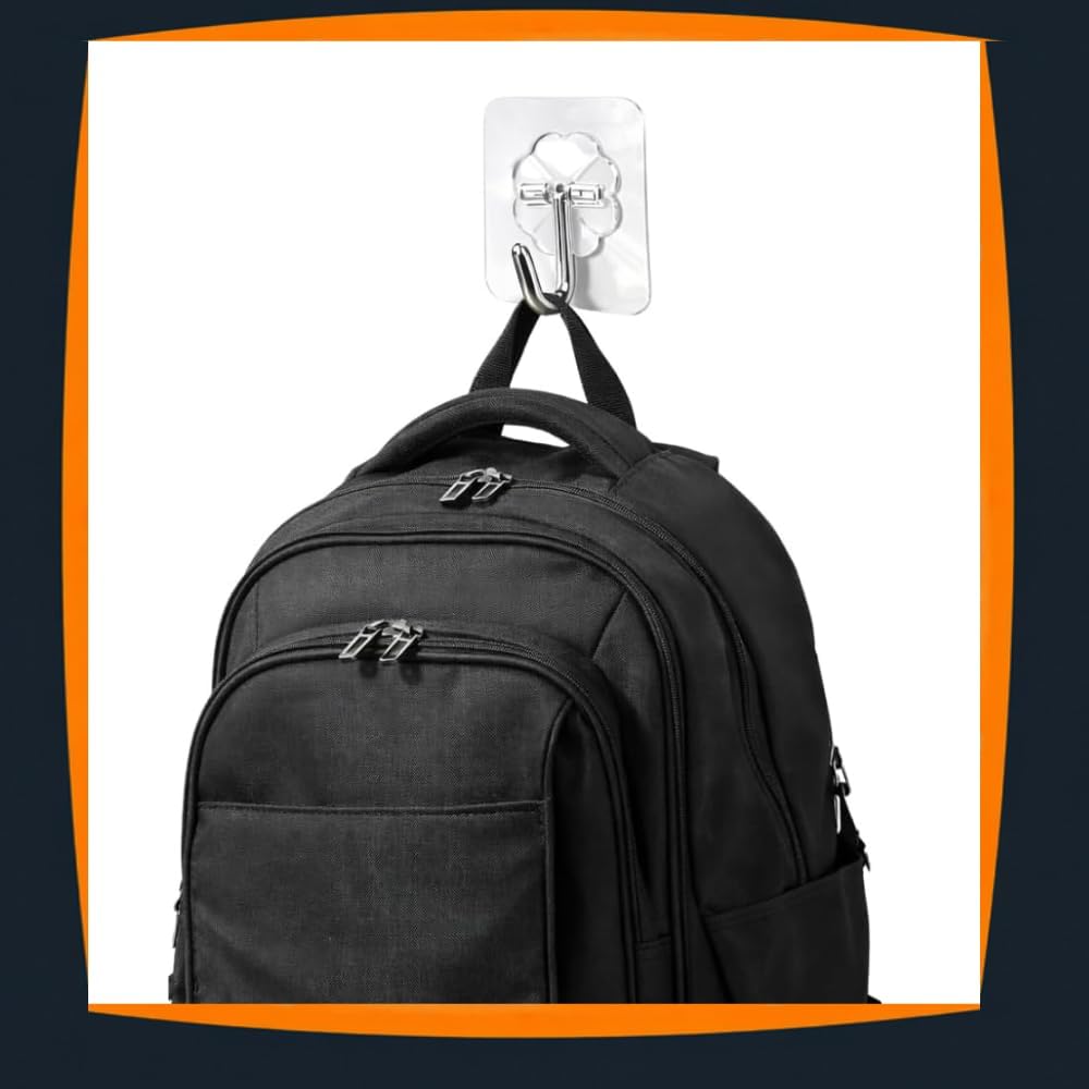Kit 10 Ganchos Adesivos Transparentes 180° Forte Sem Furo Ultra Fixação IZEHOOK PRO IZESHOP Kit completo com 10 ganchos adesivos transparentes para banheiro cozinha quarto e escritório