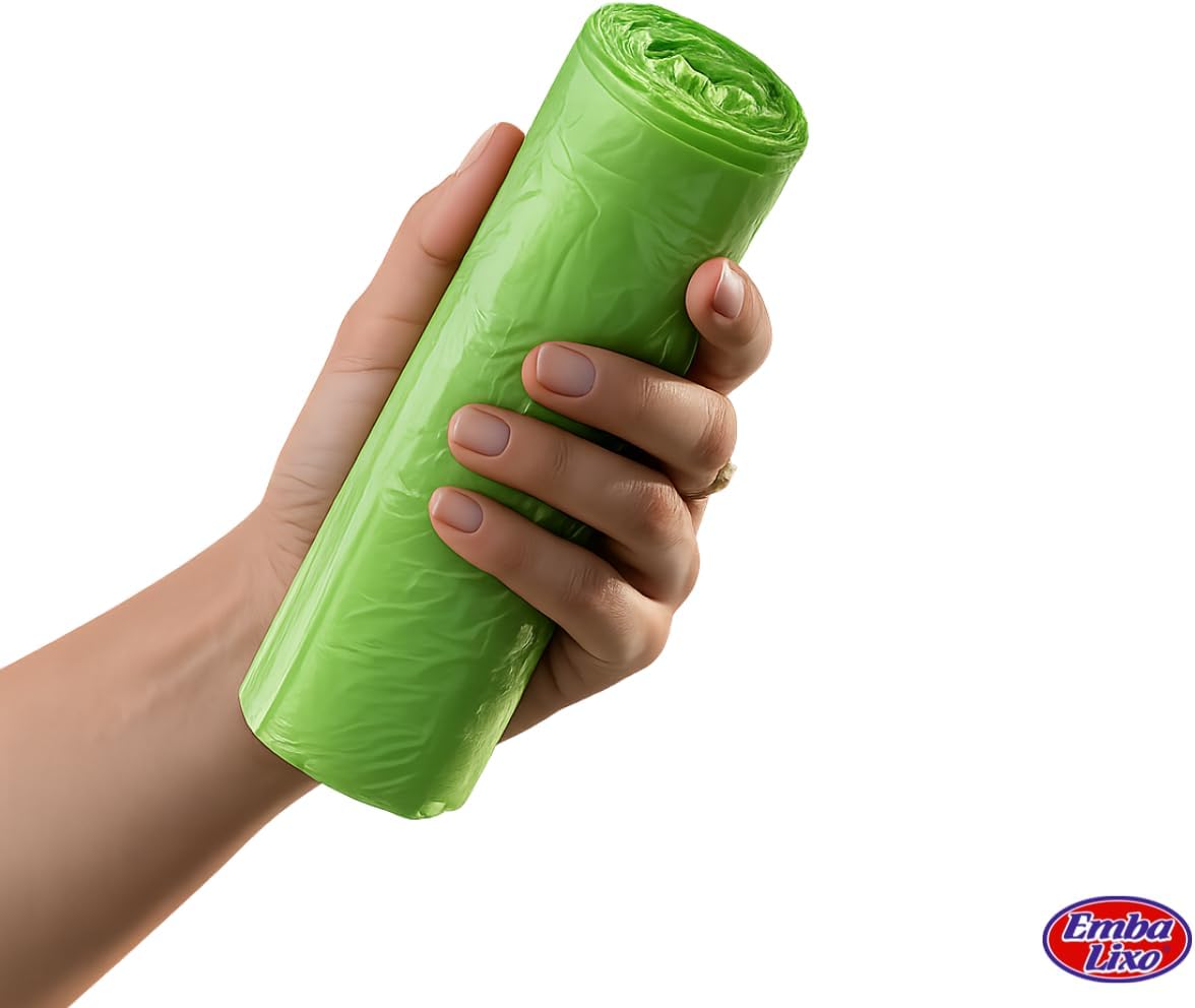Embalixo Saco de Lixo Verde 50L Reforçado Perfumado Repelente 30 Unidades IZEGUARD PRO IZESHOP Embalixo saco de lixo verde perfumado repelente com 30 unidades para uso prolongado