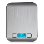 Balança Digital de Cozinha Inox 10kg 1g LCD Azul Função Tara Premium IZEWEIGH PRO