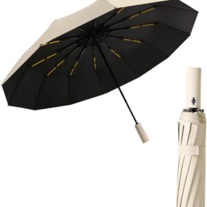 Guarda Chuva Automático Duplo Reforçado 12 Hastes Blackout UV 50+ Premium IZESTORM PRO