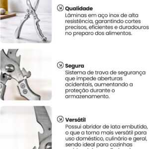 Tesoura de Cozinha Profissional 30cm Aço Inox Trava Segurança Corte Frango Ossos Multifuncional IZECHOP PRO Tesoura de Cozinha Profissional 30cm Aço Inox Trava Segurança Corte Frango Ossos Multifuncional IZECHOP PRO