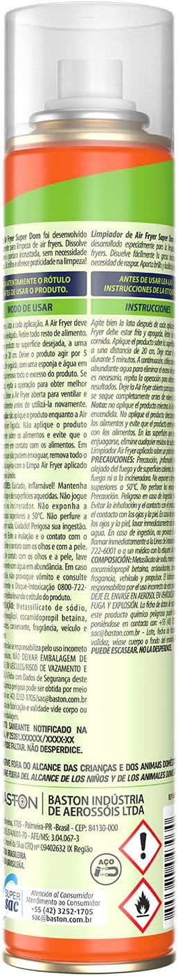 Limpa Air Fryer e Sanduicheira 250ml Dissolve Gordura Incrustada Sem Raspar IZECLEAN PRO