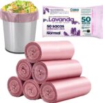 Saco de Lixo Perfumado Lavanda 10L 50 Unidades Plástico Anti-Odores IZEFRESH MAX