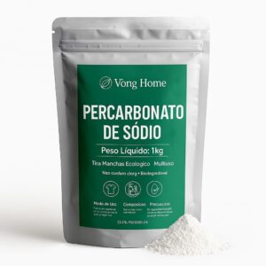 Percarbonato de Sódio 1kg Biodegradável Sem Cloro Tira-Manchas Multiuso Alto Branqueamento IZEPOWER PRO