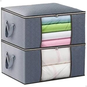 Kit 2 Sacos Organizadores TNT Impermeável Cinza 60x40x35cm Anti Mofo IZEBOX PRO