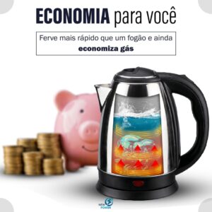 Chaleira Elétrica Inox 1,8L 110V 1100W Desligamento Automático Premium IZEBOIL PRO Chaleira Elétrica Inox 1,8L 110V 1100W Desligamento Automático Premium IZEBOIL PRO