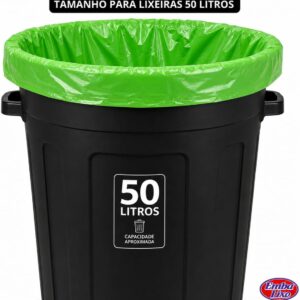 Embalixo Saco de Lixo Verde 50L Reforçado Perfumado Repelente 30 Unidades IZEGUARD PRO Embalixo Saco de Lixo Verde 50L Reforçado Perfumado Repelente 30 Unidades IZEGUARD PRO
