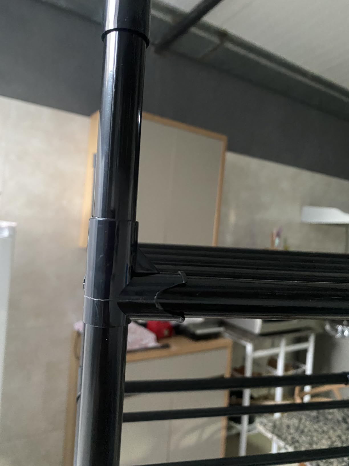 Estante Organizadora de Cozinha 6 Prateleiras Metal Preto com Rodízios Premium IZERACK PRO photo review