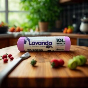 Saco de Lixo Perfumado Lavanda 10L 50 Unidades Plástico Anti-Odores IZEFRESH MAX Saco de Lixo Perfumado Lavanda 10L 50 Unidades Plástico Anti-Odores IZEFRESH MAX