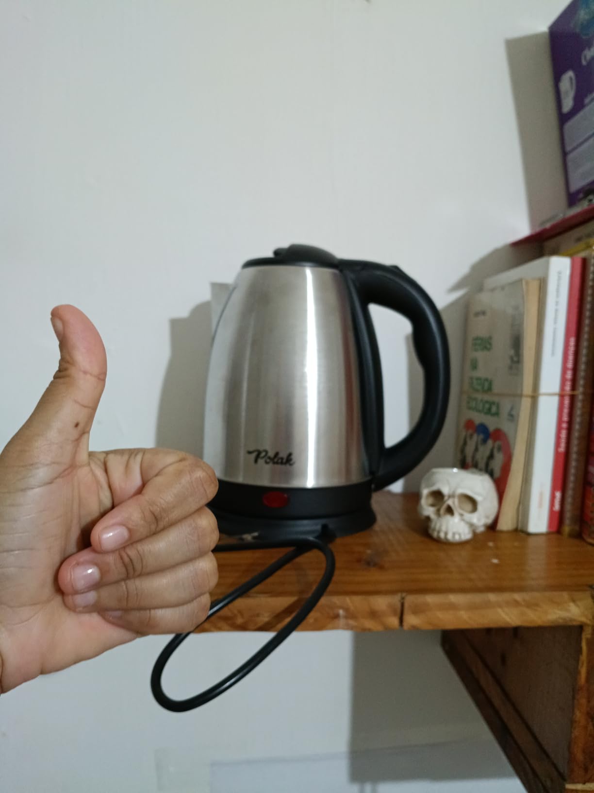 Chaleira Elétrica Inox 2L 220V Desligamento Automático Base 360° Aquecimento Rápido IZEBOIL PRO photo review