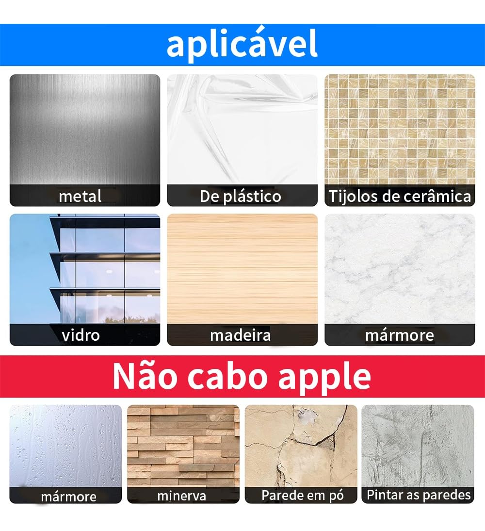 Fita Nano Dupla Face Transparente Extra Forte Reutilizável 5m Sem Resíduos IZENANO PRO IZESHOP Fita dupla face sem resíduos para fixação limpa em vidro, cerâmica, metal e madeira tratada