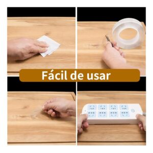 Fita Nano Dupla Face Transparente Extra Forte Reutilizável 3m Sem Resíduos IZENANO PRO Fita Nano Dupla Face Transparente Extra Forte Reutilizável 3m Sem Resíduos IZENANO PRO