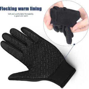 Luvas para Moto Impermeáveis Térmicas Preta Touchscreen Antiderrapante Inverno Frio IZESHIELD PRO