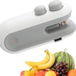 Mini Seladora de Embalagens Portátil USB Recarregável Dupla Função Sela e Corta Magnética IZEFRESH CUT