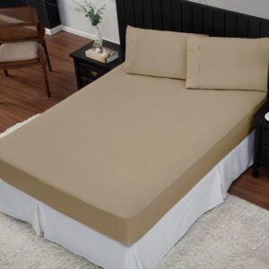 Jogo de Cama Casal Percal 400 Fios Fendi 3 Peças Antiácaro Anti-Pilling Toque Macio IZECOMFORT PRO Jogo de Cama Casal Percal 400 Fios Fendi 3 Peças Antiácaro Anti-Pilling Toque Macio IZECOMFORT PRO