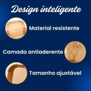 Forma Papel para AirFryer 50 Unidades Quadrada Descartável Antiaderente Universal IZECRISP PRO Forma Papel para AirFryer 50 Unidades Quadrada Descartável Antiaderente Universal IZECRISP PRO