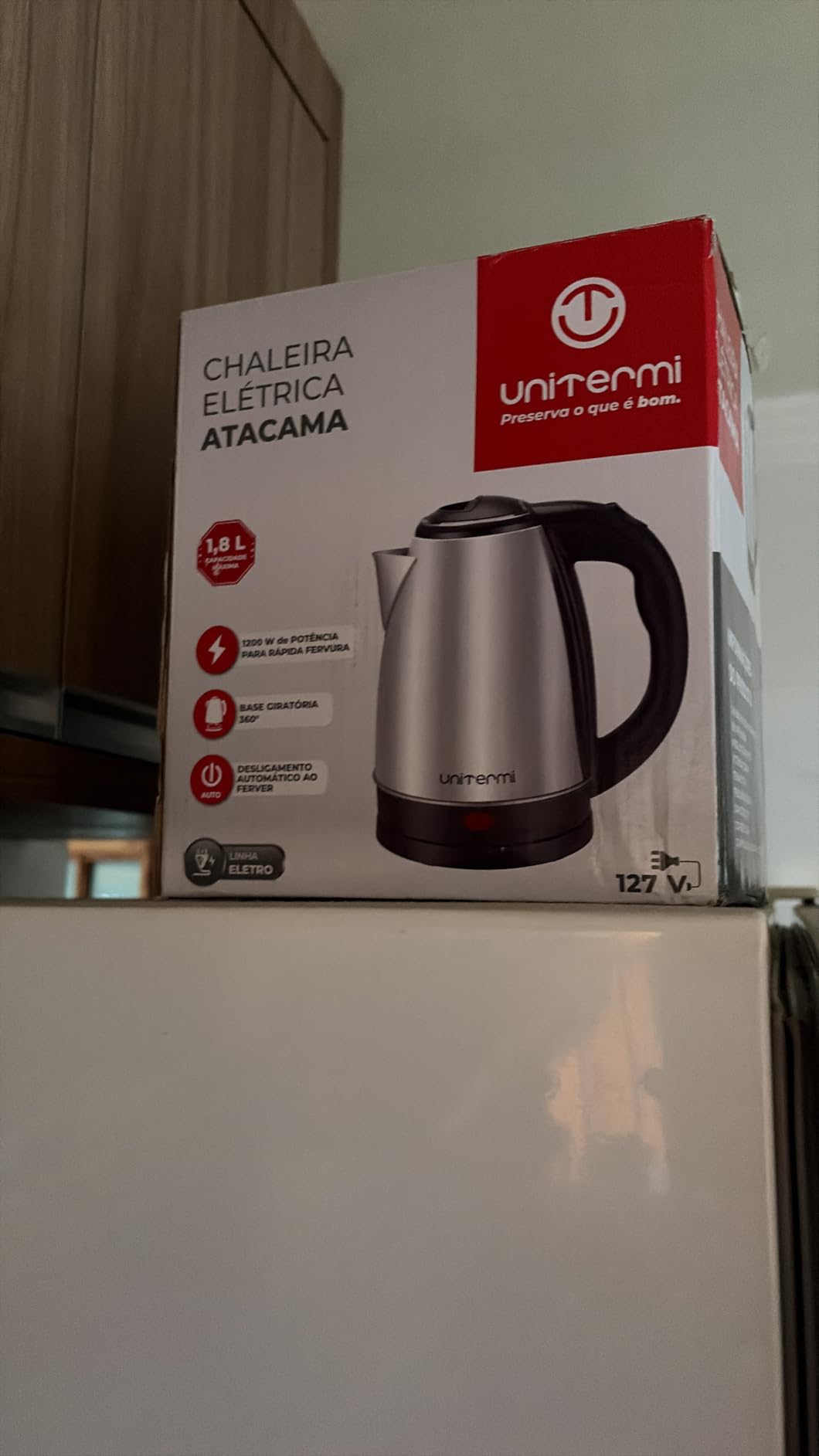 Chaleira Elétrica Inox 1,8L 110V 1100W Desligamento Automático Premium IZEBOIL PRO photo review