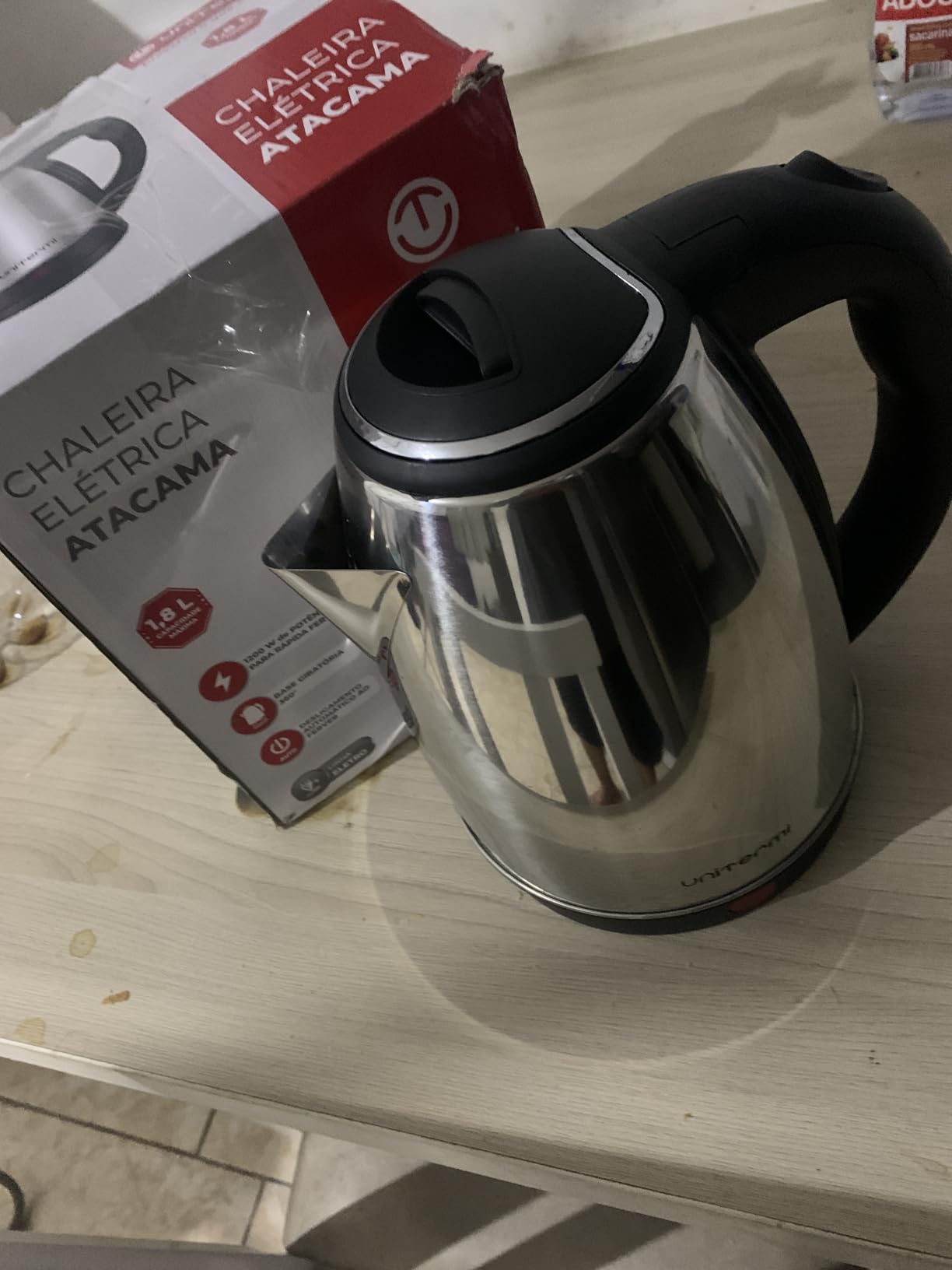 Chaleira Elétrica Inox 1,8L 110V 1100W Desligamento Automático Premium IZEBOIL PRO photo review