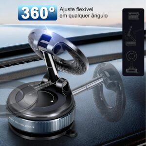 Suporte Magnético para Celular MagSafe Sucção a Vácuo 360° Ultra Forte Portátil IZEGRIP PRO