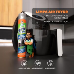 Limpa Air Fryer e Sanduicheira 250ml Dissolve Gordura Incrustada Sem Raspar IZECLEAN PRO
