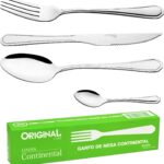 Faqueiro Inox 48 Peças Aço Inox Kit Completo Mesa Posta Premium IZEGOLD PRO