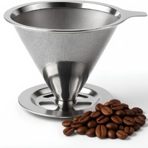 Coador de Café 103 Inox 18/10 Reutilizável Premium Malha Fina Ecológico IZEBREW PRO