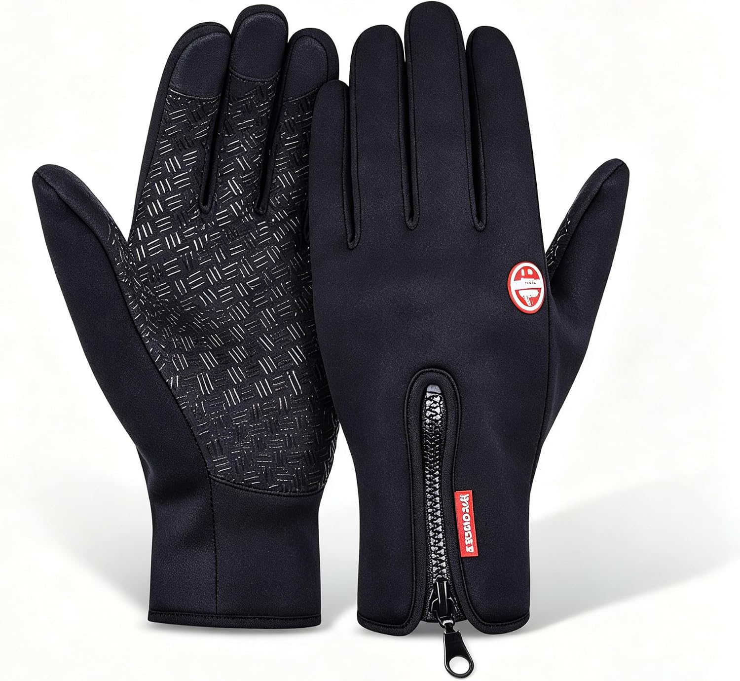 Luvas para Moto Impermeáveis Térmicas Preta Touchscreen Antiderrapante Inverno Frio IZESHIELD PRO
