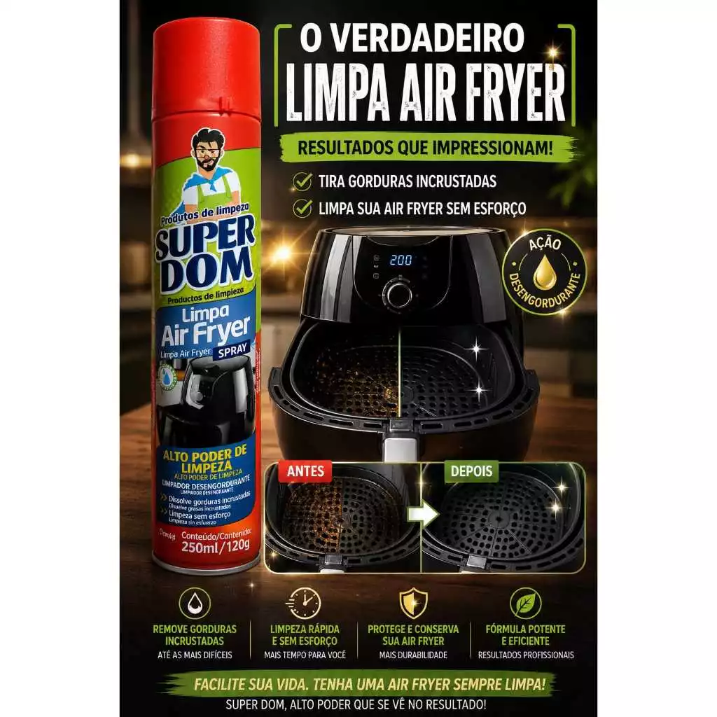 limpa-air-fryer-e-sanduicheira-250ml-dissolve-gordura-incrustada-sem-raspar-izeclean-pro Limpa Air Fryer e Sanduicheira 250ml Dissolve Gordura Incrustada Sem Raspar IZECLEAN PRO IZESHOP