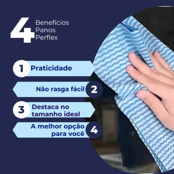 Pano Multiuso Plus Azul 20x240m Descartável, 600 Panos por Rolo IZEUTILITY IZESHOP Pano Multiuso Plus Azul versátil para diferentes tarefas de limpeza