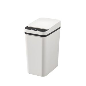 Lixeira Inteligente 12L Sensor Automático Infravermelho Branca Slim Silenciosa IZEHYGEN PRO