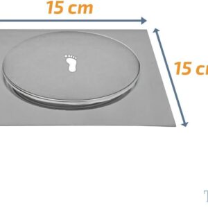 Ralo Inteligente Click 15x15cm Inox 1,2mm Veda Cheiro Premium IZECLICK PRO