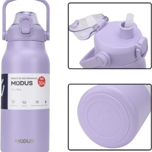 Garrafa Térmica Inox 1700ml Com Canudo, Tampa Anti-Pó, À Prova de Vazamentos, IZECOOL MAX Garrafa Térmica Inox 1700ml Com Canudo, Tampa Anti-Pó, À Prova de Vazamentos, IZECOOL MAX