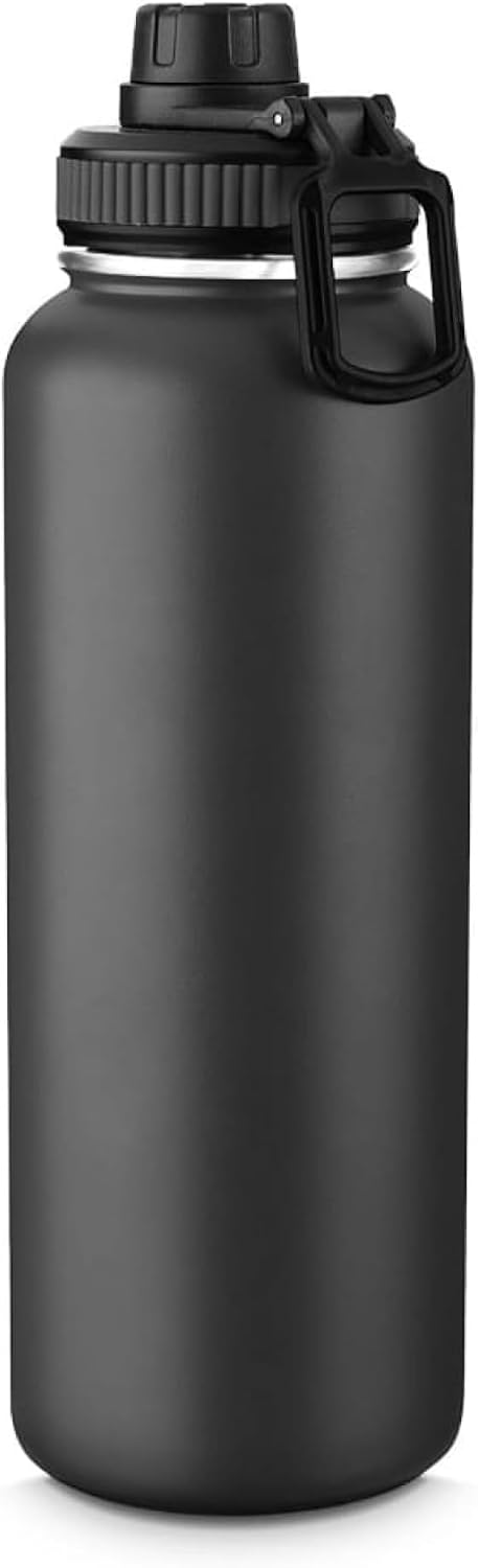 Garrafa Térmica 1L Aço Inox 304 Parede Dupla Antivazamento 24h Alça Articulada IZETHERMO PRO