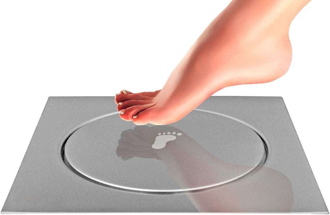 Ralo Inteligente Click 15x15cm Inox 1,2mm Veda Cheiro Premium IZECLICK PRO