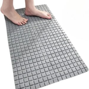 Tapete de Banheiro Antiderrapante para Box Branco 38,5x69cm Ventosas Fortes Secagem Rápida IZEGRIP MAX Tapete de Banheiro Antiderrapante para Box Branco 38,5x69cm Ventosas Fortes Secagem Rápida IZEGRIP MAX