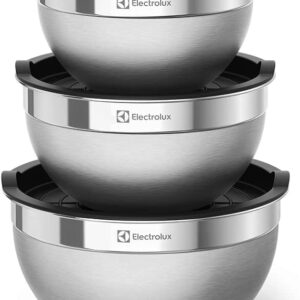 Kit Bowls Inox com Tampa Plástica 3 Peças, 3 Tamanhos, Polido, Multiuso IZECHOP PRO