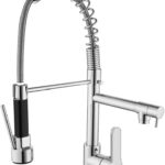 Torneira Gourmet Cozinha Monocomando Cromada Metal Alta Pressão Com Spray Extensor IZEFLOW PRO