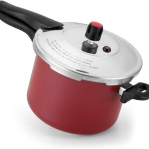 Panela de Pressão Fechamento Externo Alumínio Laminado 4,5L Vermelha Turbo IZEPRESS PRO