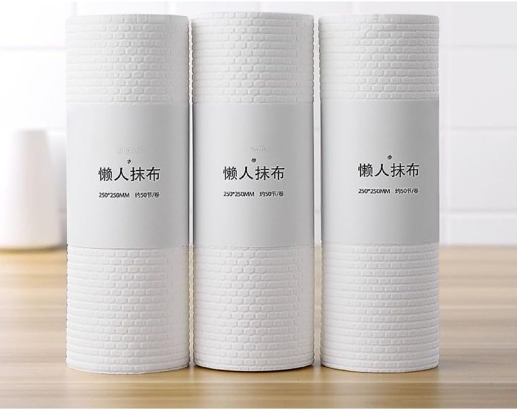 Rolo 100 Panos de Limpeza Reutilizáveis Laváveis Absorventes Multiuso Cozinha Banheiro IZEWIPES PRO IZESHOP Rolo de pano de limpeza multiuso para cozinha banheiro e superfícies domésticas