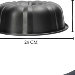 Forma Assadeira Furo Central 24cm Redonda Antiaderente Para Bolo Pudim Premium IZEBAKE PRO Forma Assadeira Furo Central 24cm Redonda Antiaderente Para Bolo Pudim Premium IZEBAKE PRO